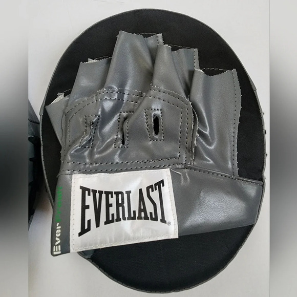 Everlast Punch Mitts Grey/Black Unisex Like New Boxing Training Boxing Workout - Picture 8 of 14